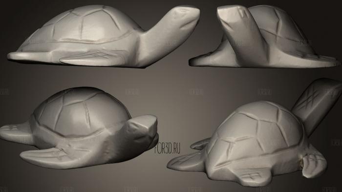 Turtle Carving stl model for CNC